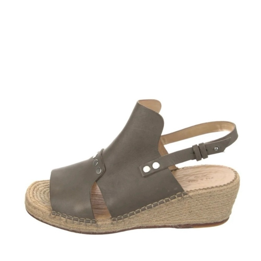 Rag & Bone Leather Open Toe Espadrilles Sandals 39.5